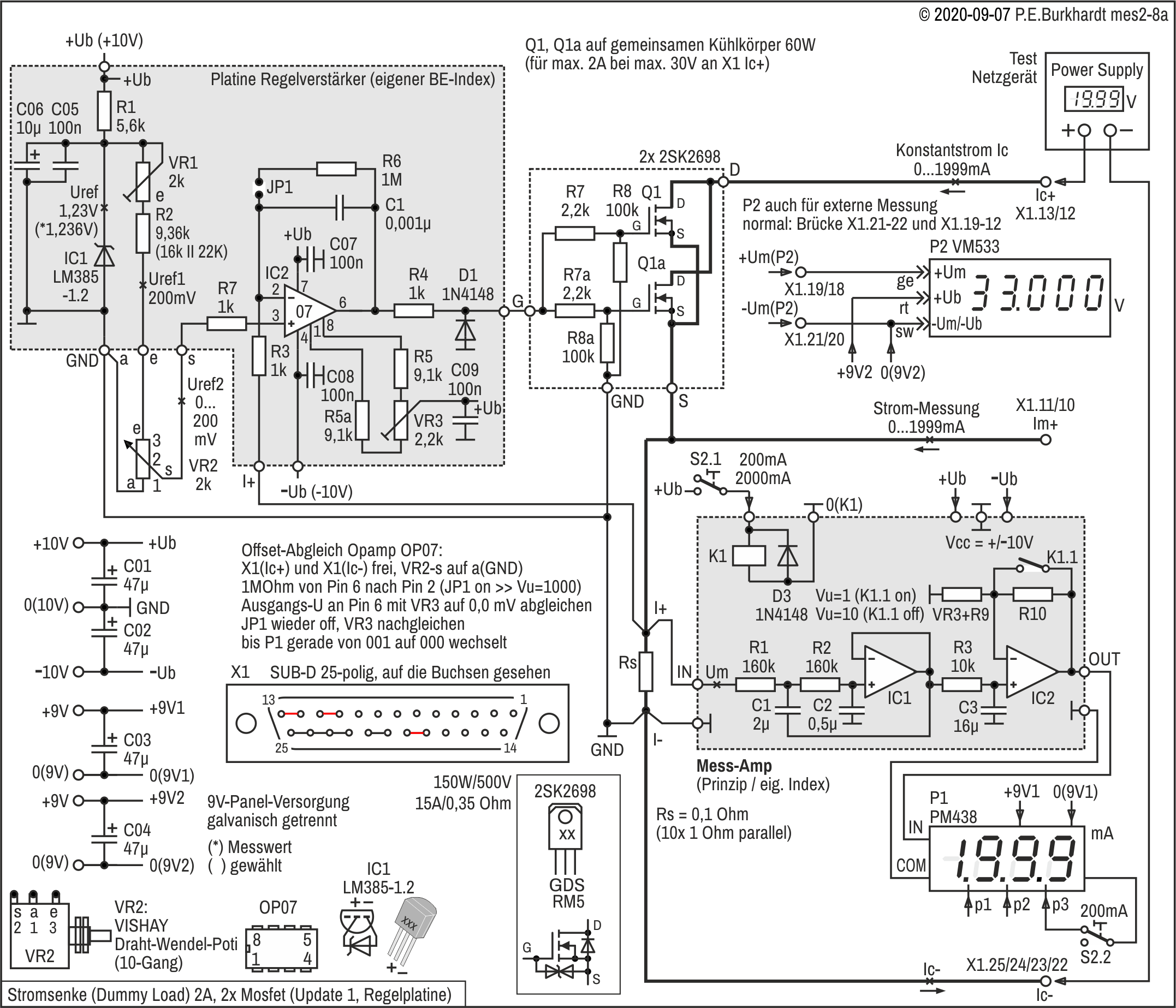 Stromsenke (Dummy Load) 2 A, 150 W (Update)