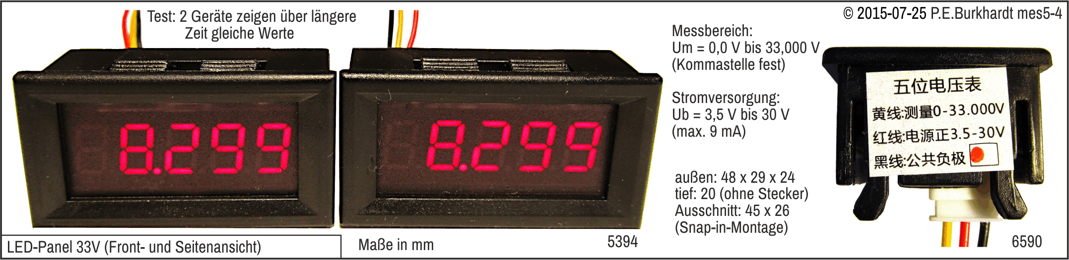 LED-Panel VM533 (33 V)