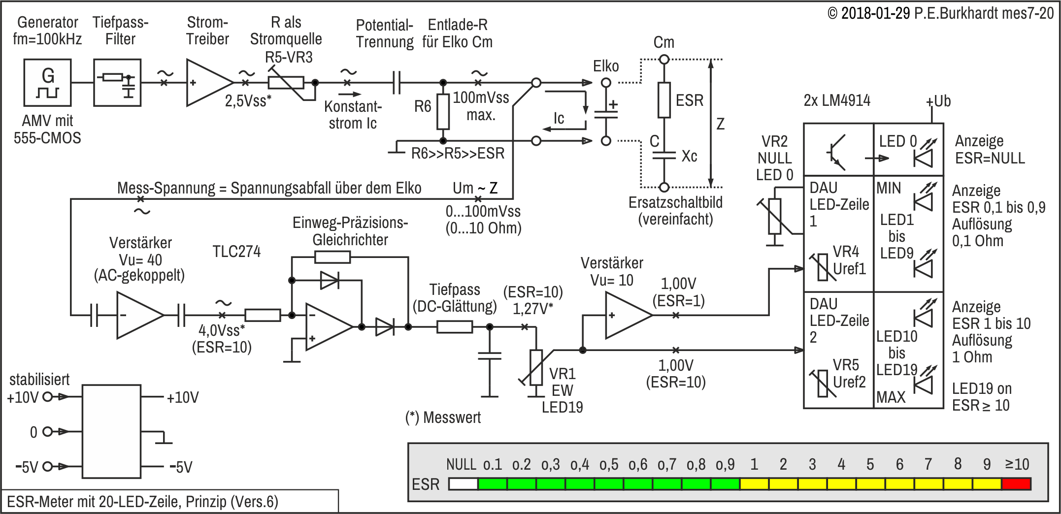 ESR-Messgert (6), Prinzip-Schaltplan